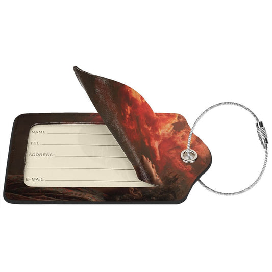 Dreamy Cloud - Gazing Art Stainless Steel Leather Luggage Tags (2 - Pack, 2.9in×4.6in/7.3cm×11.6cm)